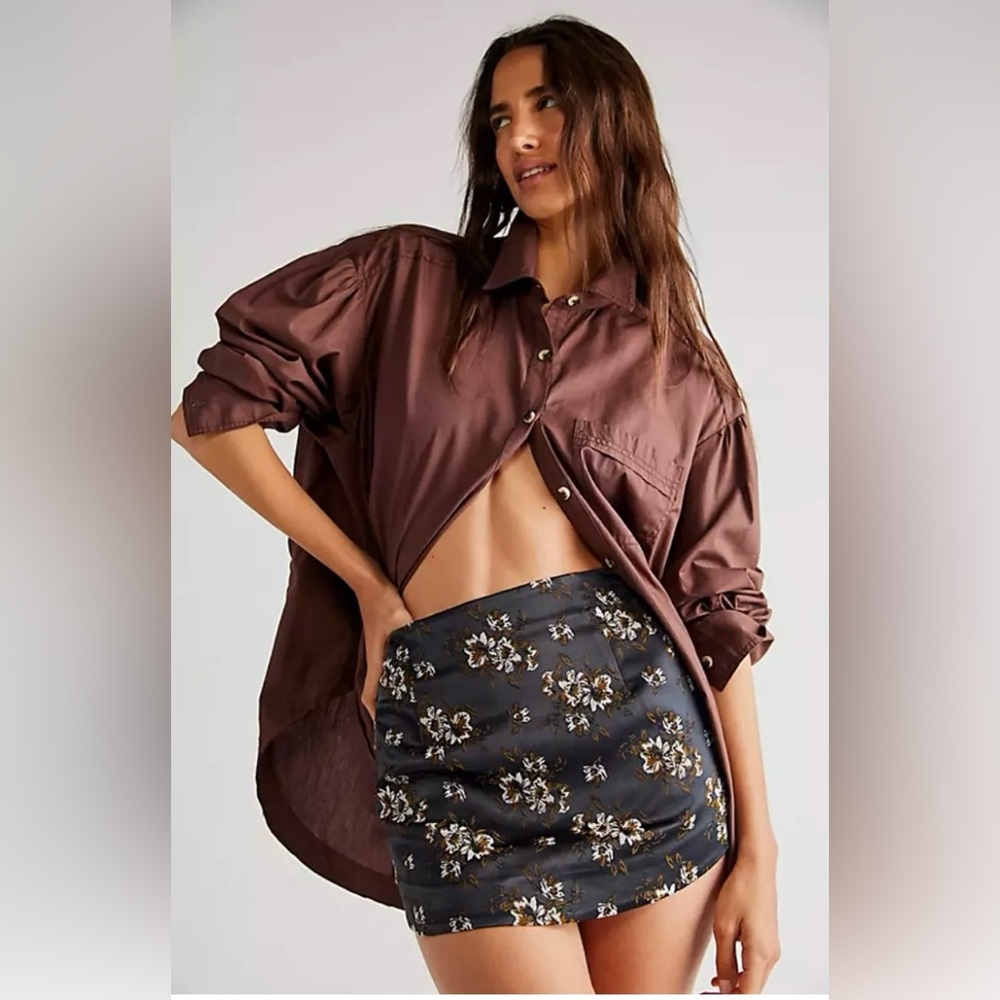 NWT Free People All Dressed Up Mini Skirt
